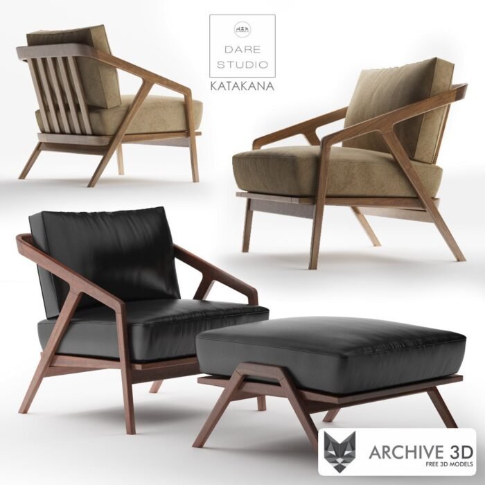 Contemporary 3D Chair Model 0286 Free Download - Archive 3D