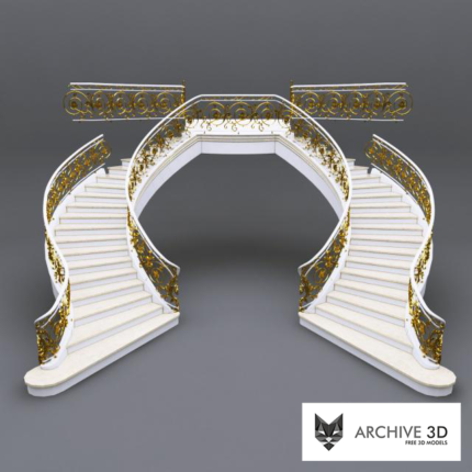 Yellow Railing 3d 3D Railing 3drailing010 - Archive 3D